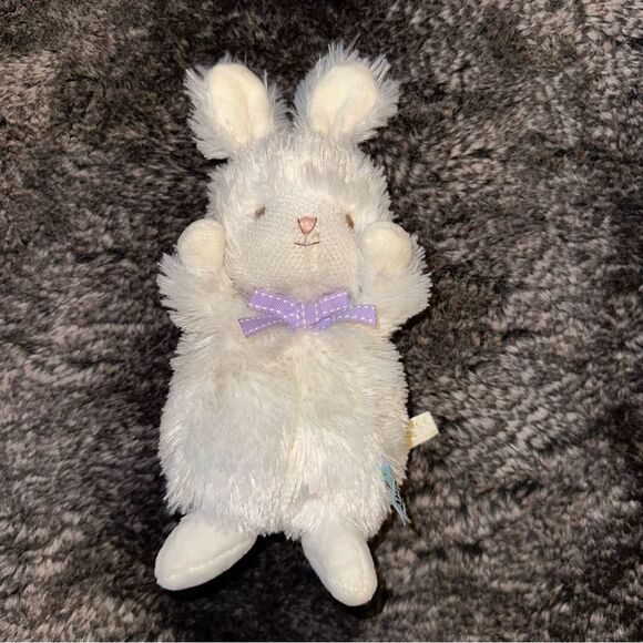 Bunnies By The Bay White Wee Kiddo Bunny Rabbit Small Plush Easter Girly Baby - Picture 2 of 7
